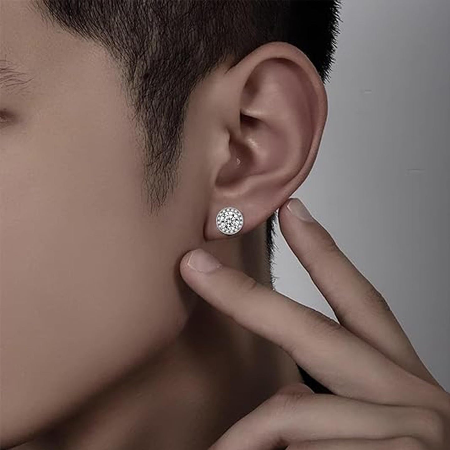Lymphvity Germanium Earrings for Women Lymphatic Drainage Earrings Lymphatic Therapy Earring Lymph Detox Earring Sparkly CZ Stud (Gold Silver)