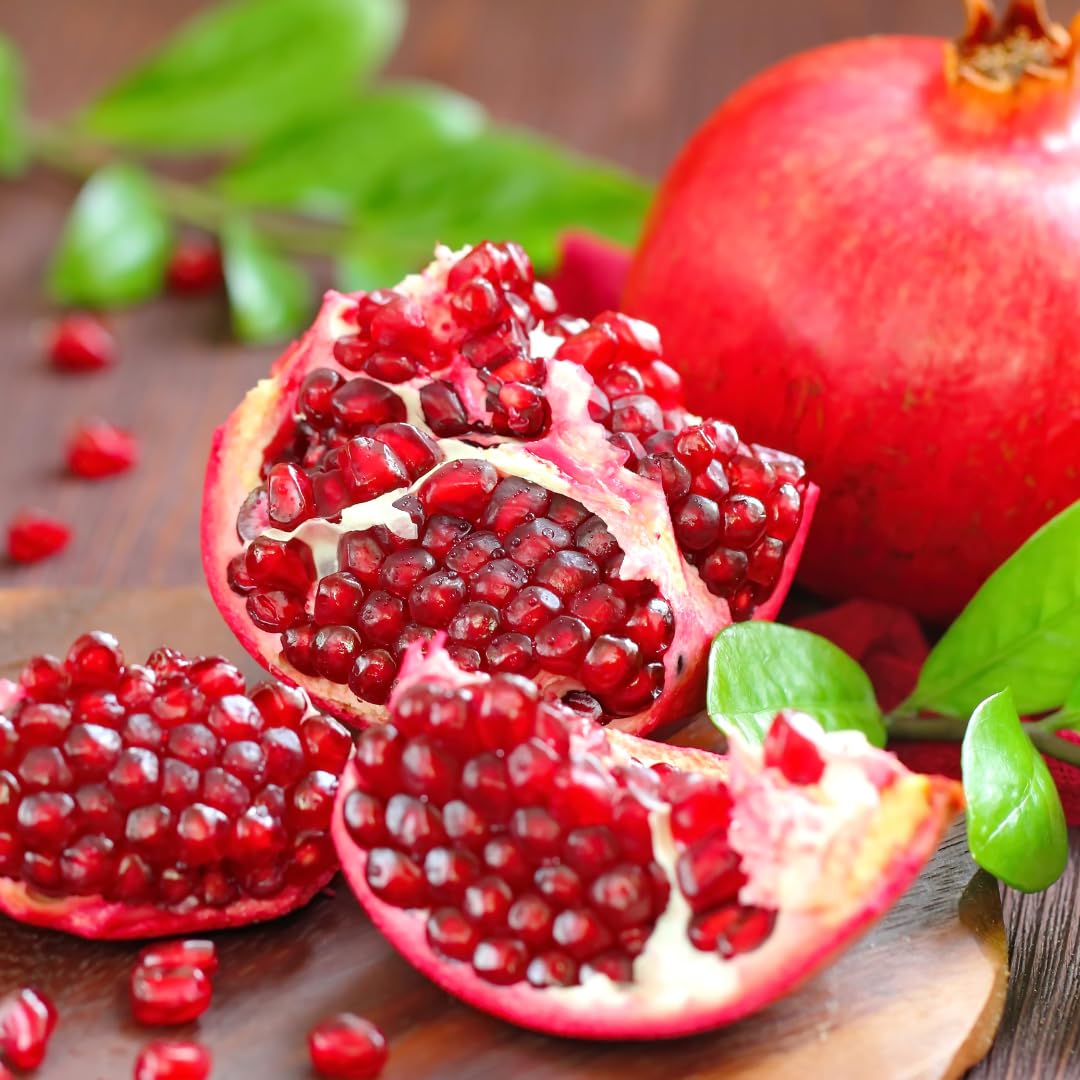 Live Pomegranate Plant Live, Sweet Pomegranate Fruit Tree, 8-10 Inches Tall in 4 Inch Pot, Ready to Grow