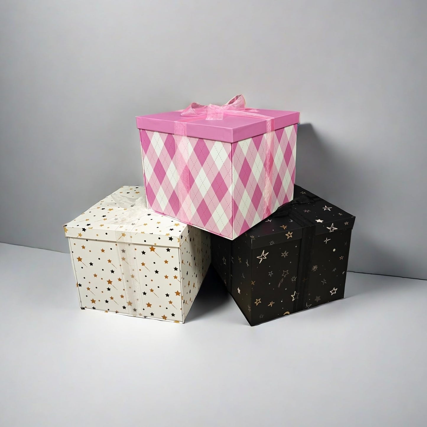 YINUOYOUJIA Large Gift Box 12x12x10Inches,Pink Gift Boxes with Lids for Presents,Cute Box,Birthday Gift Box,Gift Packaging for Valentine's Day,Mother's Day,Christmas,Anniversaries.