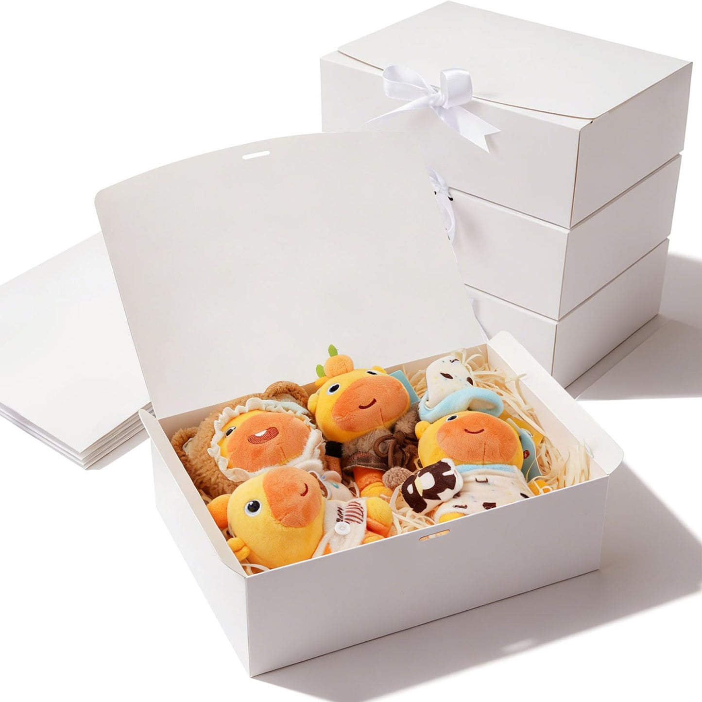 Korpai Gift Boxes 10 Pack 12x10x4 White Bridesmaid Proposal Box, Gift Boxes With Lids For Presents,Bridesmaid Boxes,For Graduation Party, Mother's Day,Weddings,Holiday