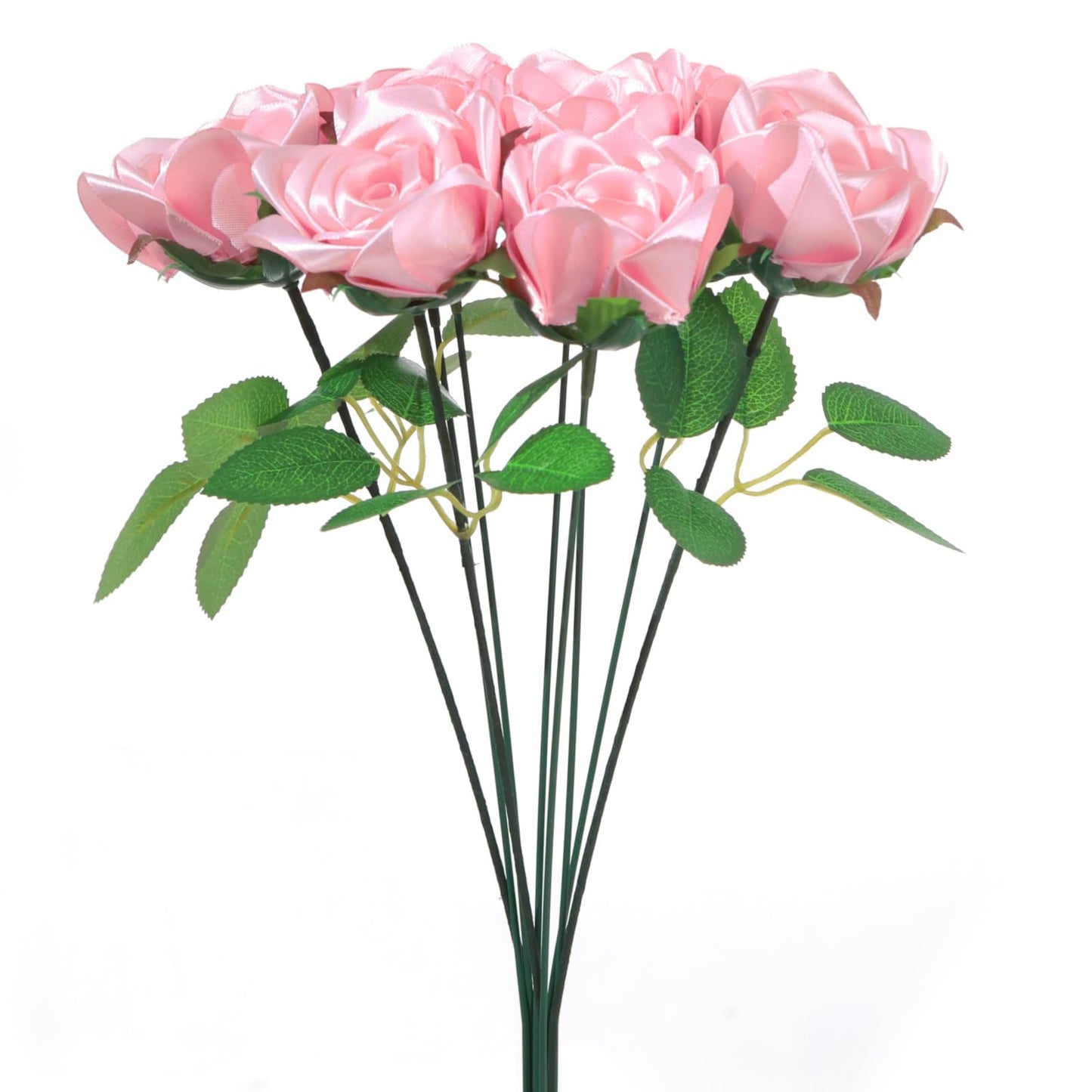 Forever Rose Craft Bundle: Make 7 Finished Flowers! This Complete Kit Has Pre-Assembled Petals, Stems, Leaves & Tape. The Perfect Convenient DIY Gift (Need Assembly) For Wedding,Anniversary