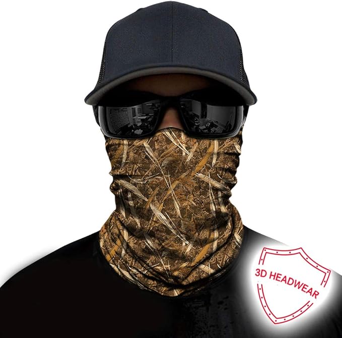 Obacle Neck Gaiter Face Mask Bandana for Dust Wind Sun Protection for Men Women