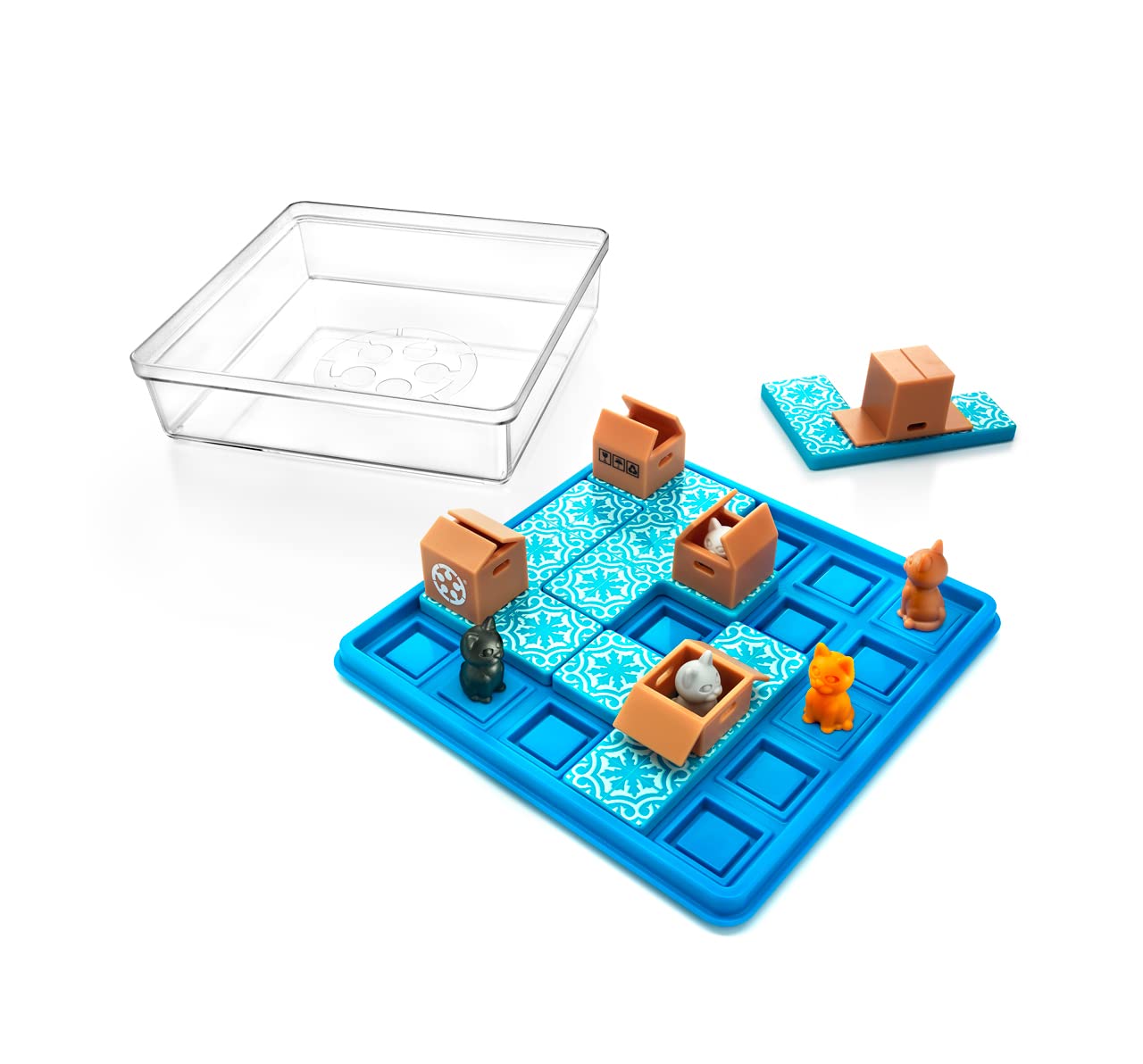 SmartGames Cats & Boxes Logic Puzzle Game with 60 Challenges for Ages 7+