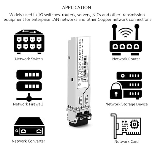 OPSTRAN 1000BASE-SX SFP Optical Transceiver Module Compatible with Cisco GLC-SX-MMD GLC-SX-MM SFP-GE-S GLC-SX-MM-RGD 850nm 550m DDM Duplex LC MMF