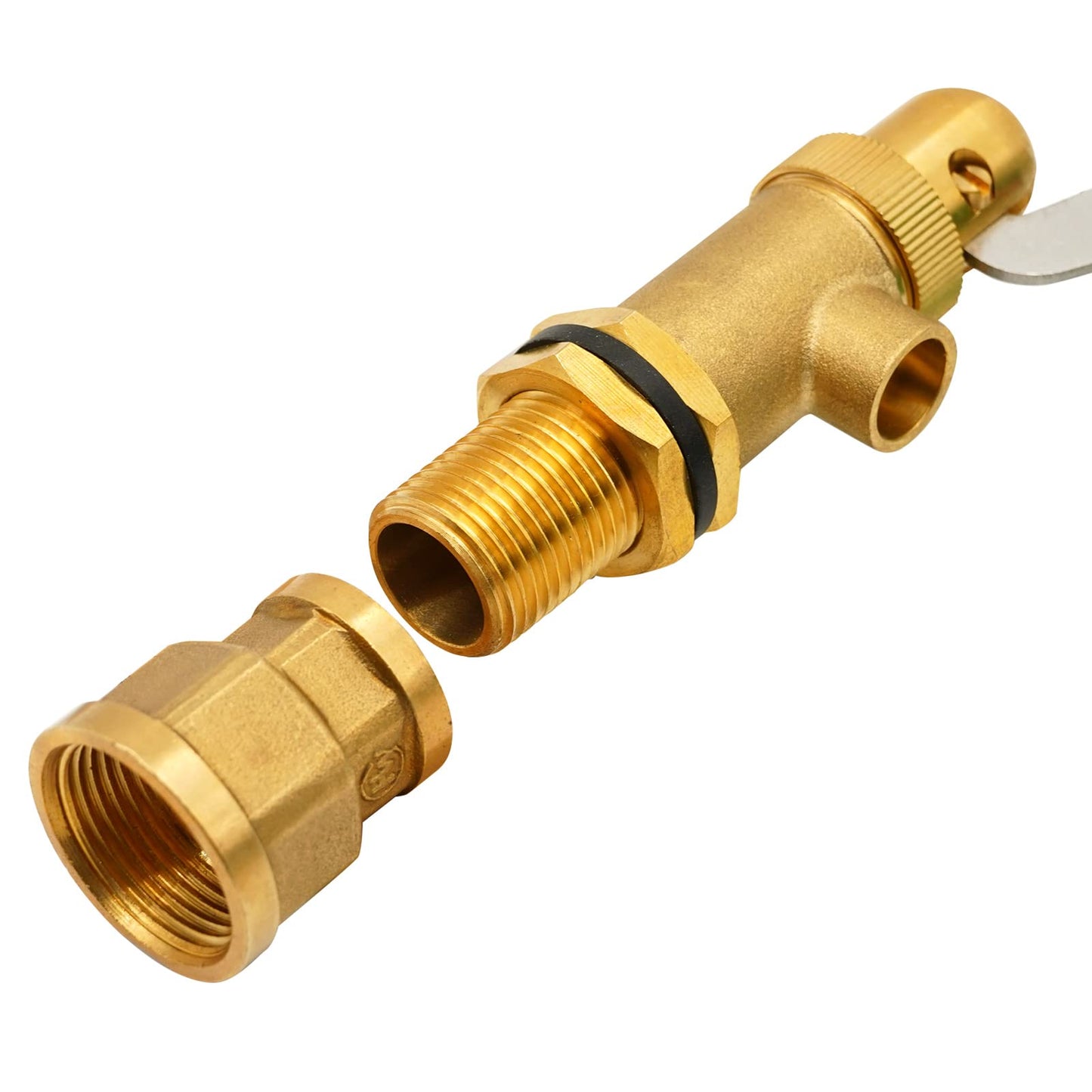 LIUCOGXI 1/2 Inch Brass Float Valve Water Valve with Adapter Pond Float Valve with Adjustable Arm Float Ball Valve for Livestock Water Trough Tank Aquariums Ponds