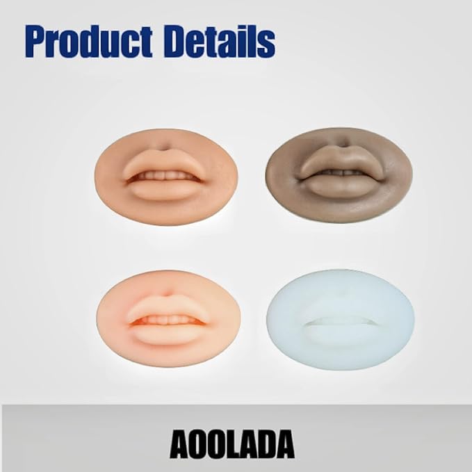 5D Soft Silicone Realistic Lip Practice Module For Semi Permanent Make Up - Lip Tattoo - PMU Supplies Tattoo Practice Lips