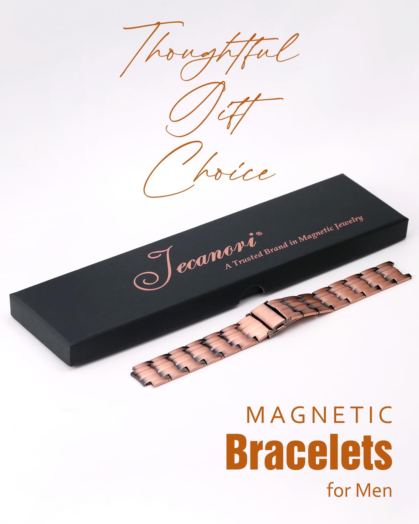 Jecanori Magnetic Bracelets for Women & Men, Ultra Strength Magnet Bracelet Jewelry Gifts with Sizing Tool