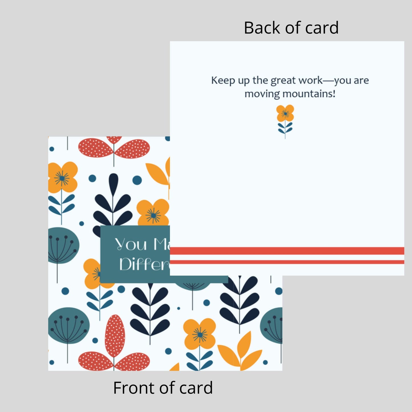 Dessie 60 You Make a Difference Inspirational Cards with Envelopes & Matching Seals. 60 Post-it Note Size Motivational and Encouragement Cards with Positive Affirmations. Great Thoughtful Gifts.