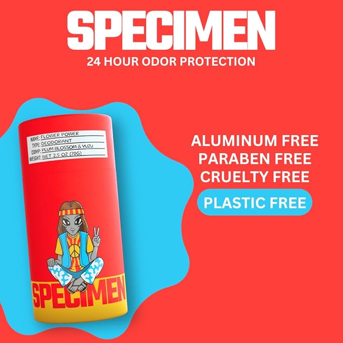 SPECIMEN - Women's Galactic Goddess Premium Deodorant Bundle | Pack of 3 Sticks | Natural Formula, Strong Scent, Sensitive Skin Friendly, Eco-Friendly Paper Packaging | Small Batch, Handmade