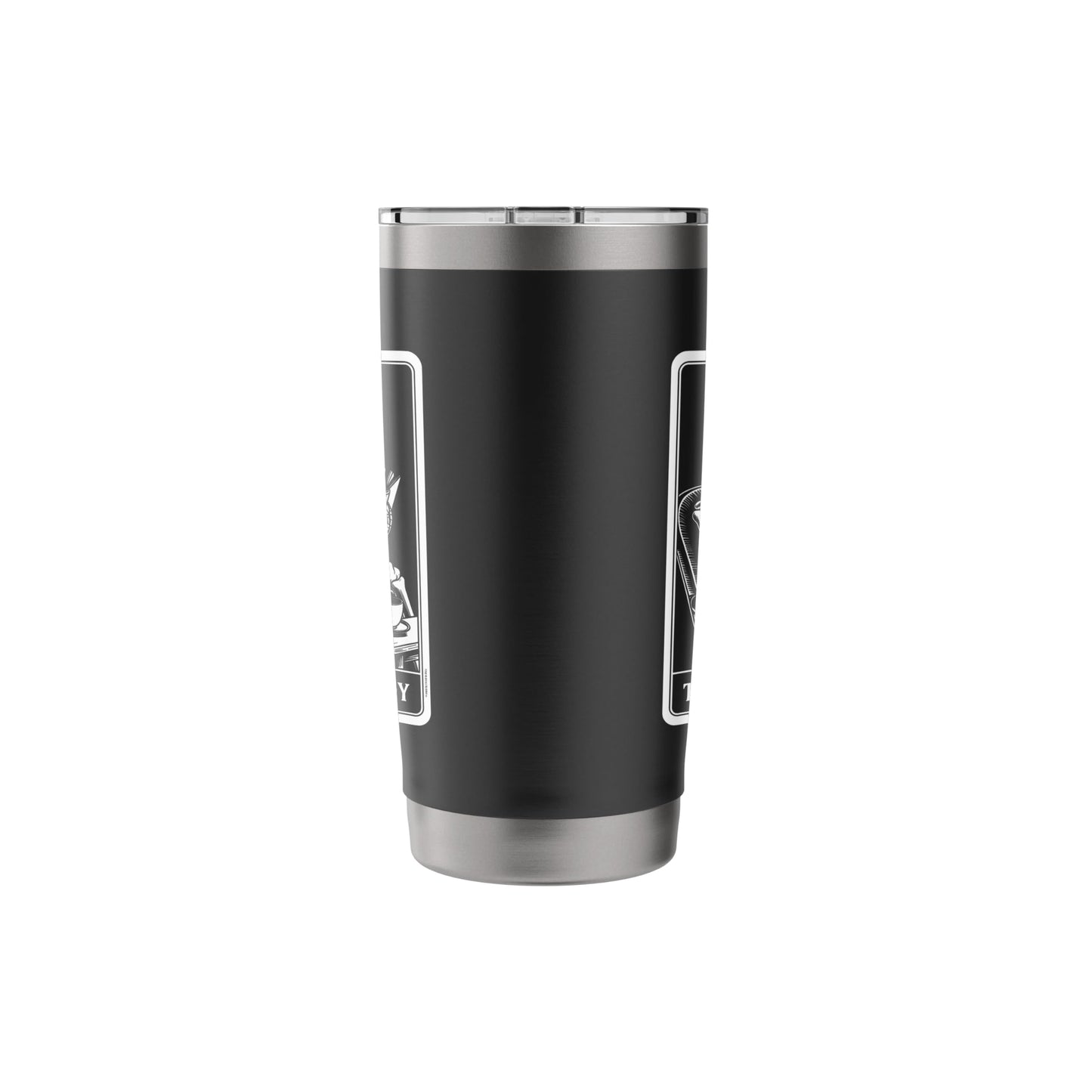 The Homebody Tarot Card Indoorsy Skeleton Introvert Stainless Steel Insulated Tumbler