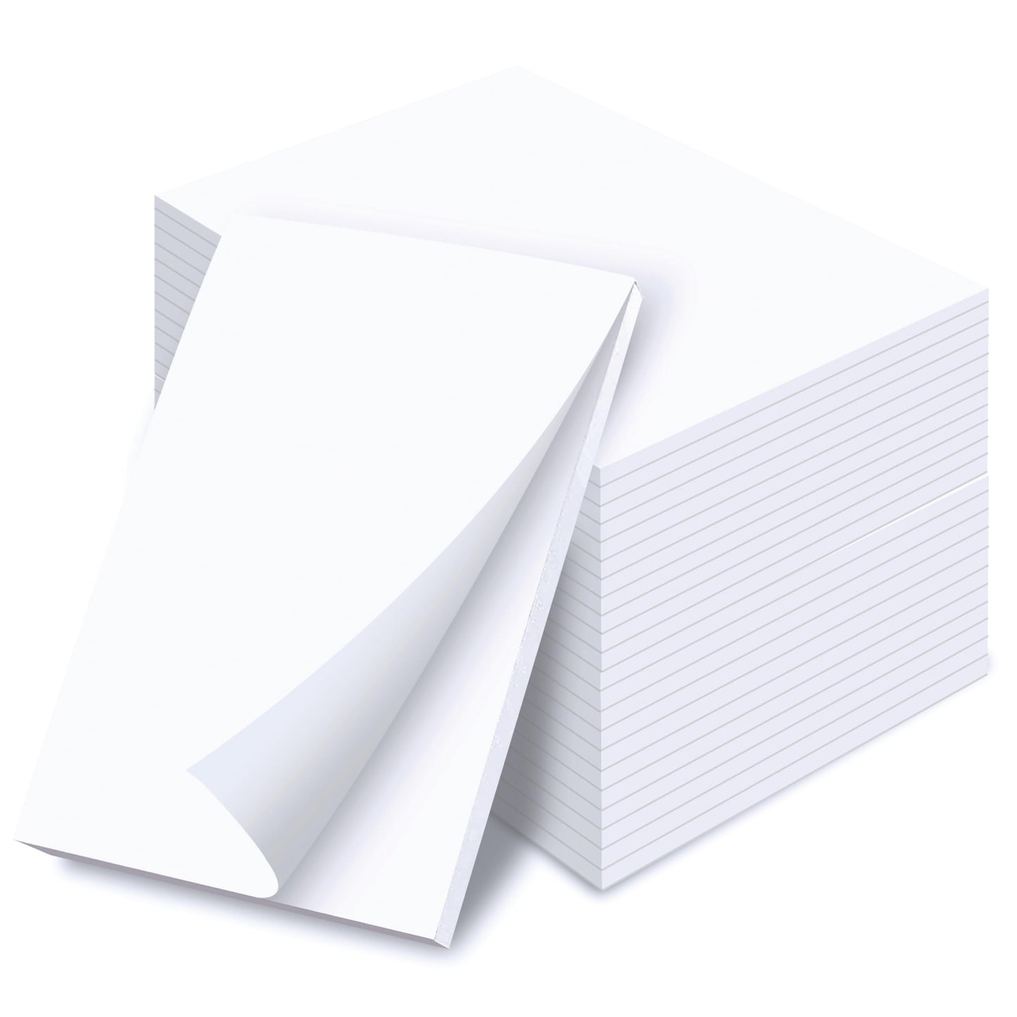 Better Office Products Blank Scratch Note Pads, 4" x 6" Pads, Server Notepads, 50 Sheets per Pad, Memo Pads, Gummed Binding for Easy Tear-off (24 Pack)
