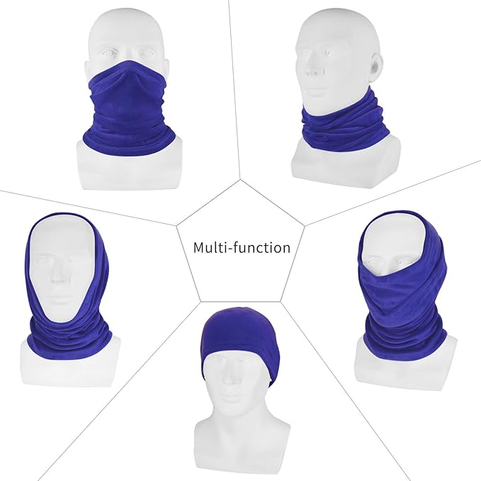 Polar Fleece Neck Warmer - Windproof Winter Neck Gaiter Cold Weather Face Mask For Men Women - 1 Pack