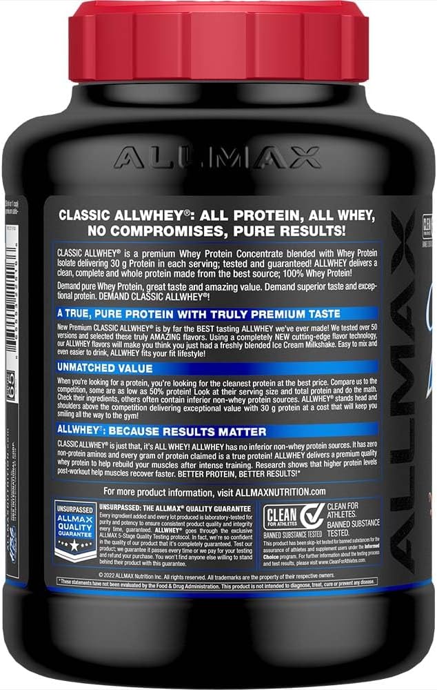 ALLMAX Nutrition AllWhey Classic, Chocolate, 5lb