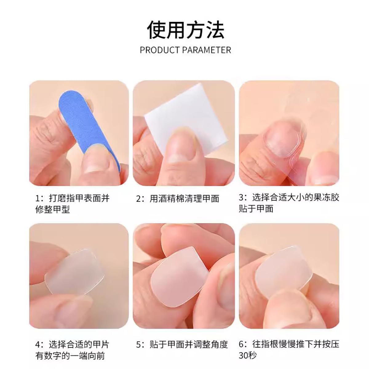 French Tip Press on Nails Medium Almond Fake Nails 3D Snake Rhinestones Design Nude Pink Acrylic Nails White French Nails Tip Glossy Glue on Nails Full Cover Artificial False Nails for Women 24Pcs