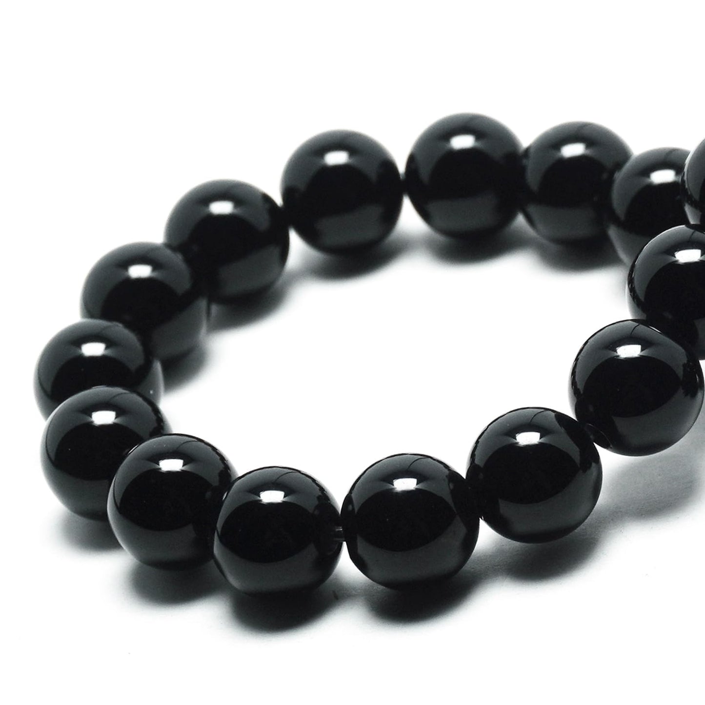 DIQIO Natural Black Agate Beads for Jewelry Making - Gemstone Crystal Beads Stone Beads for Bracelets, 6mm Black Noyx Round Loose Beads(58-60pcs, 6mm, Black Agate)