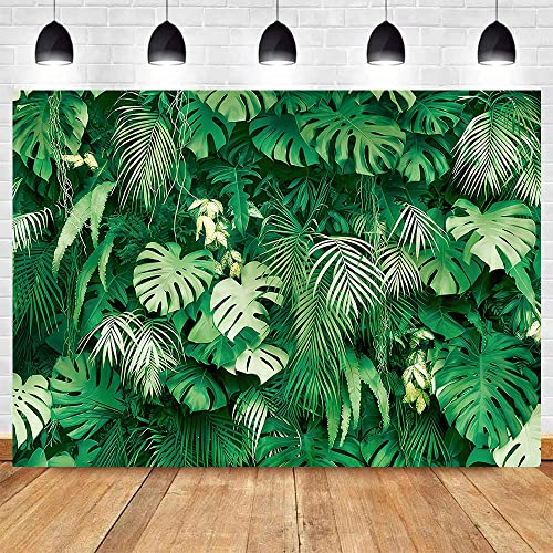 Jungle Palm Wildlife Park Tropical Rainforest Plant Photo Photography Background Outdoor Friends Party Backdrop Family Party Baby Shower Banner 5x3ft - size: 5x3ft