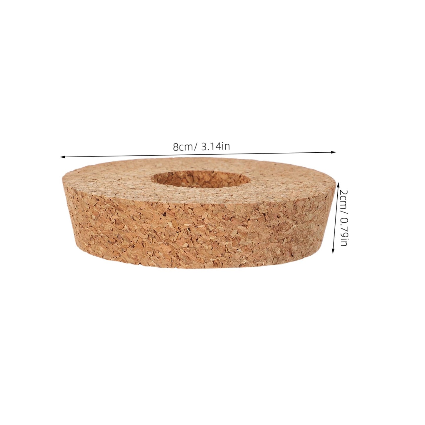 KESYOO 6pcs Cork Lids with Center Hole for Hydroponic Glass Ventilated Stopper for Terrarium and Vase Use Decorative and Functional Plant Accessory