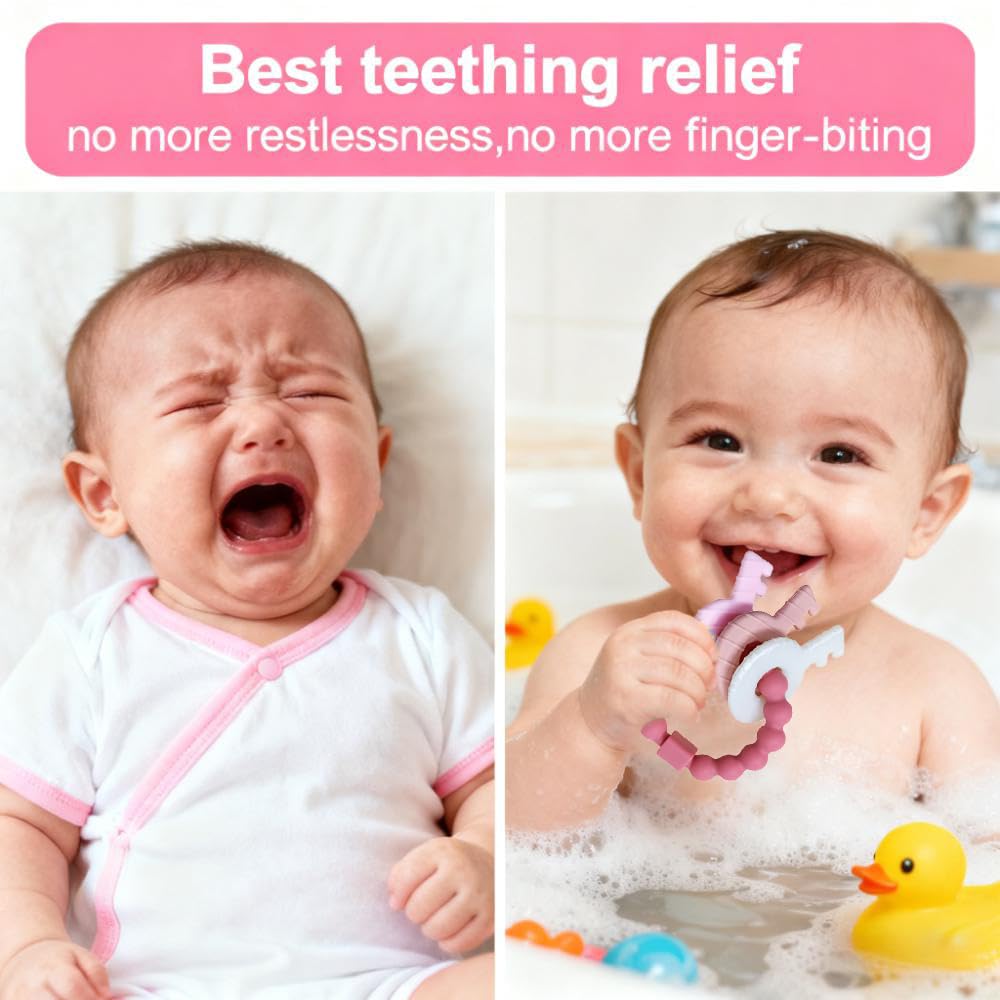 Baby Keys Teether&Baby Remote Toys for Babies 0-18 Months,BPA Free