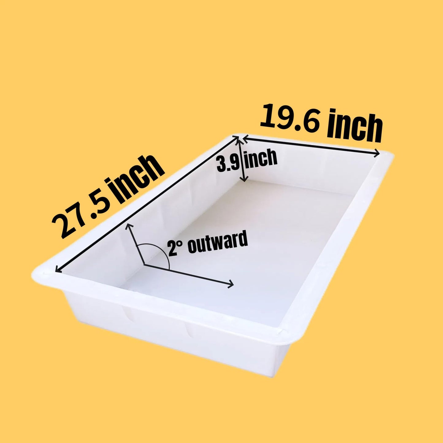 KONBANZE Epoxy Resin molds, River Table Reusable Molds, molds for Resin, Resin Supplies, Solid Casting Epoxy Resin Mold for River Table, Resin deep Pouring Projects (27.5''×19.6'')