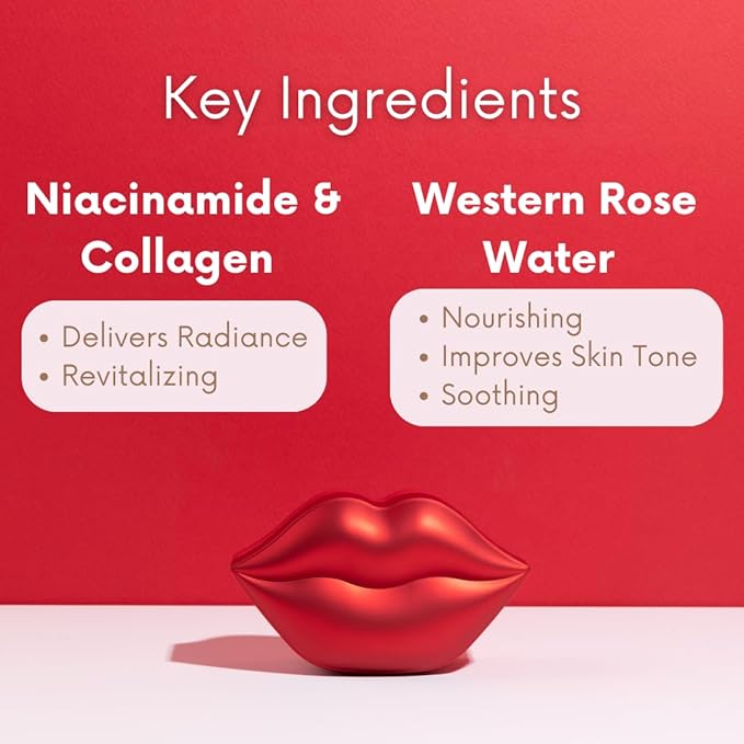 KOCOSTAR Lip Mask Rose and Peach Duoduo Bundle, Korean Hydrating Lip Care Treatment Set