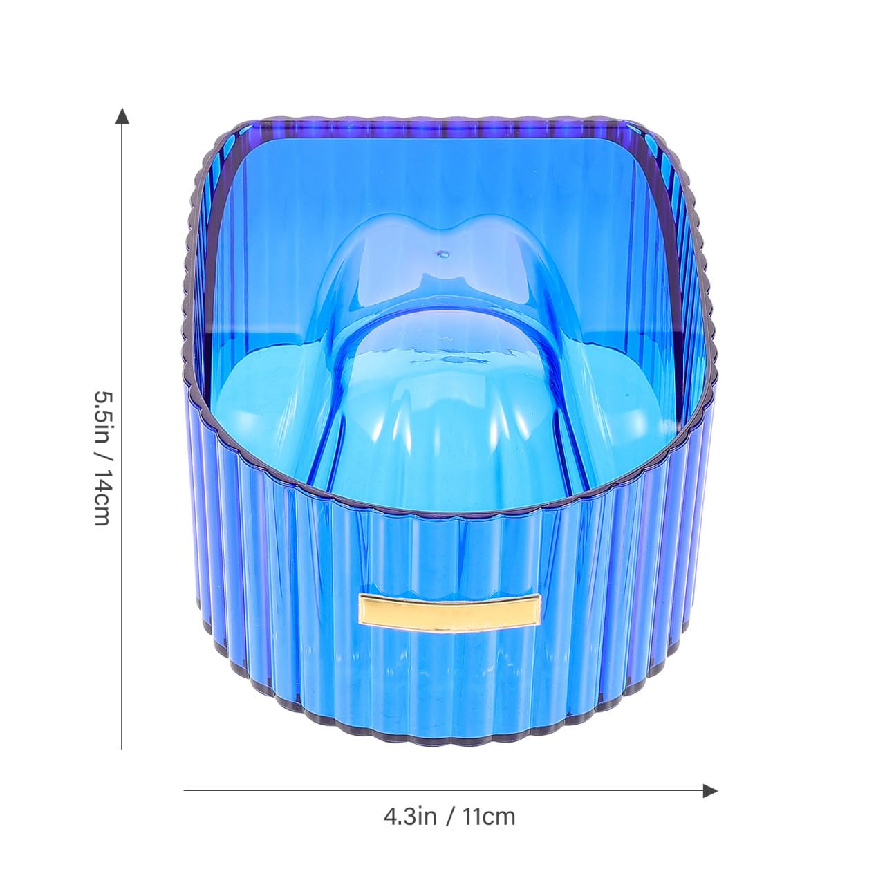 minkissy Manicure Soaking Bowl for Acrylic Nails Nail Polish Soak off Container Hand Soak Bowl 5.51X4.33X2.36 Inches Clear Nail Art Tool for Salon and Home Use
