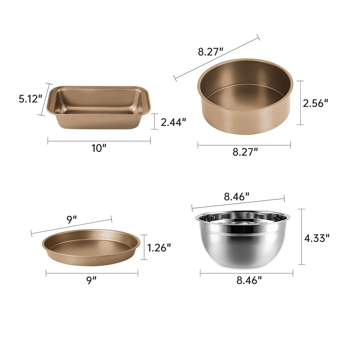 MCK Complete Cake Baking Set Bakery Tools for Beginner Adults Baking sheets bakeware sets baking tools