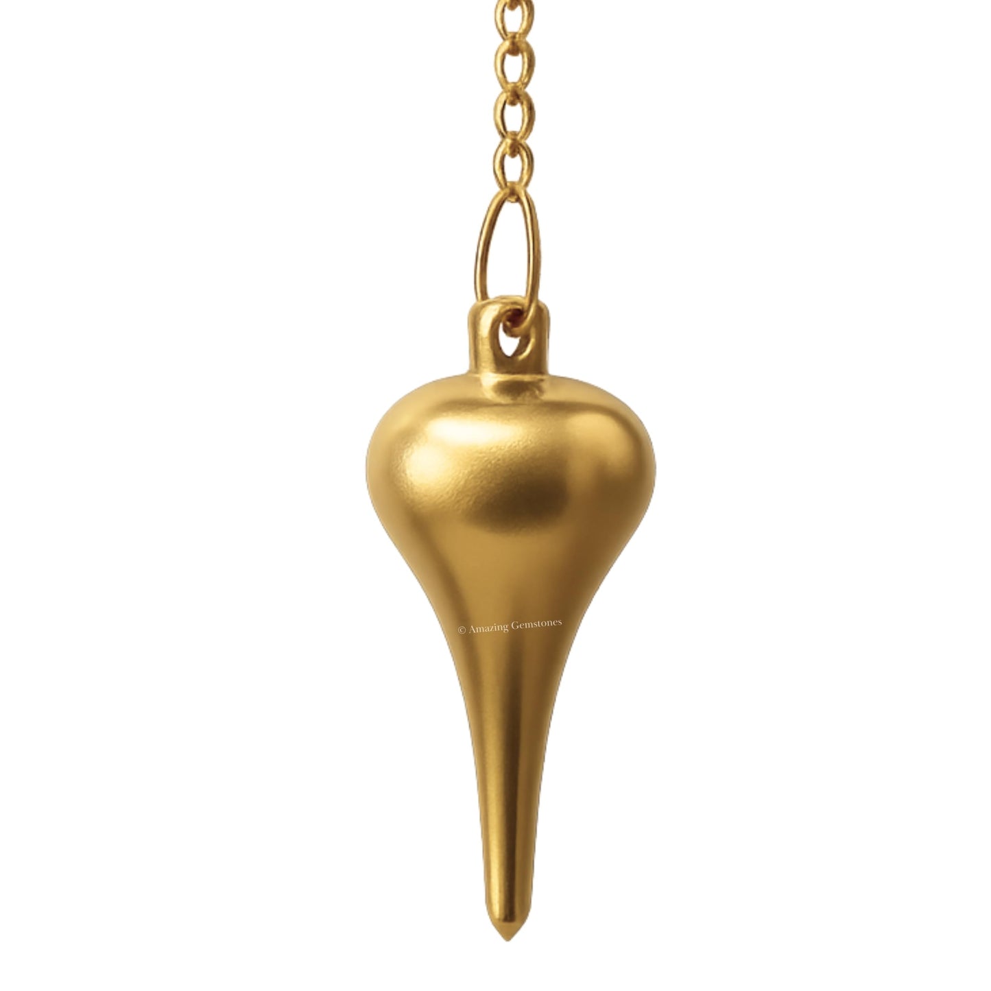 Amazing Gemstone Healing Metal Pendulums for Divination, Gold Dome Cone Point Steel Copper Pendulum High Energy Pendulo de Bronce Pendulos de Mesa MP118