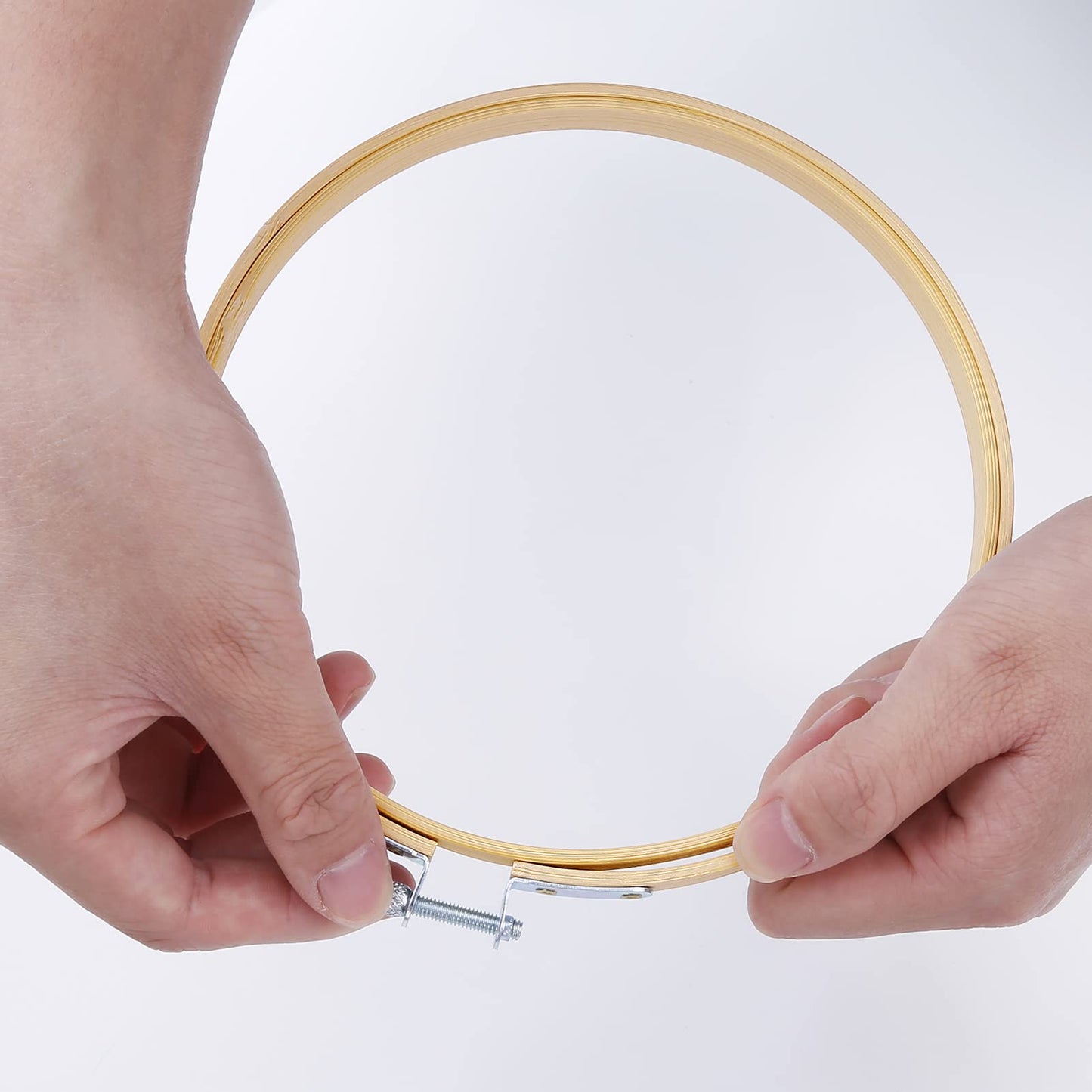 Caydo 24 Pieces 6 Inch Embroidery Hoops Bulk, Cross Stitch Hoop Ring for Needlework Art Craft and Wall Decoration