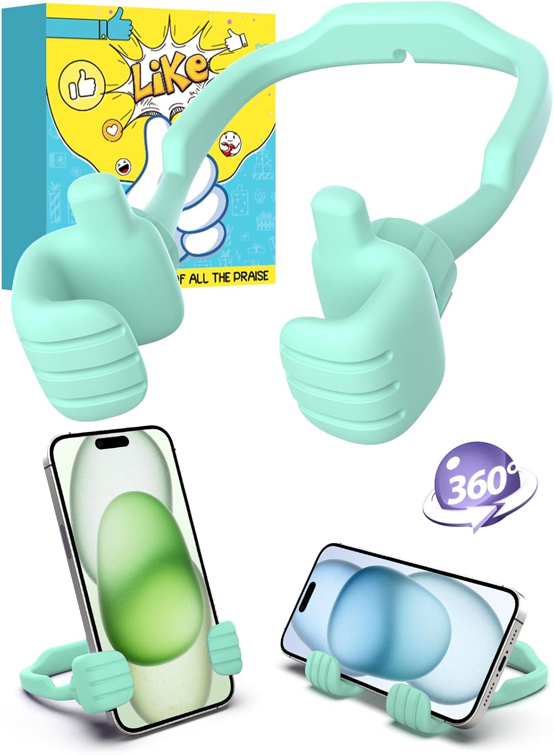 Graduation Gifts for Boys Girls Cell Phone Stand: Thumbs Up Lazy Phone Stand Holder Funny Gadgets Birthday Gifts for Kids Teens Adults Men Women Teenage Dad Mom Husband Wife Who Have Everything