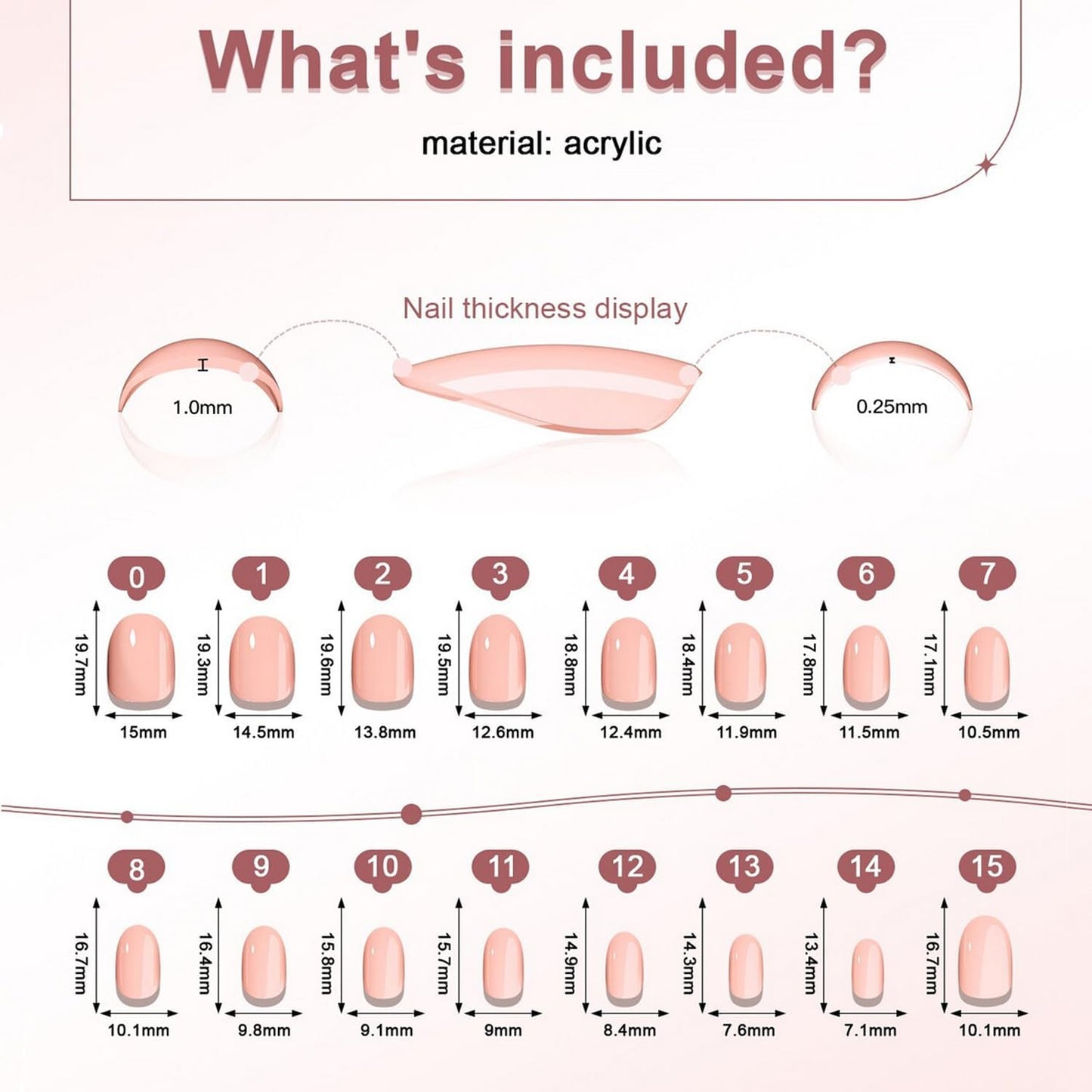 32 Pcs White French Tip Press on Nails Chrome Fake Nails with Designs Salon Quality Thickened False Nail Muti-Layer Gel Medium Almond Acrylic Nail Full Cover Stick on Nails for Women Manicure Decor