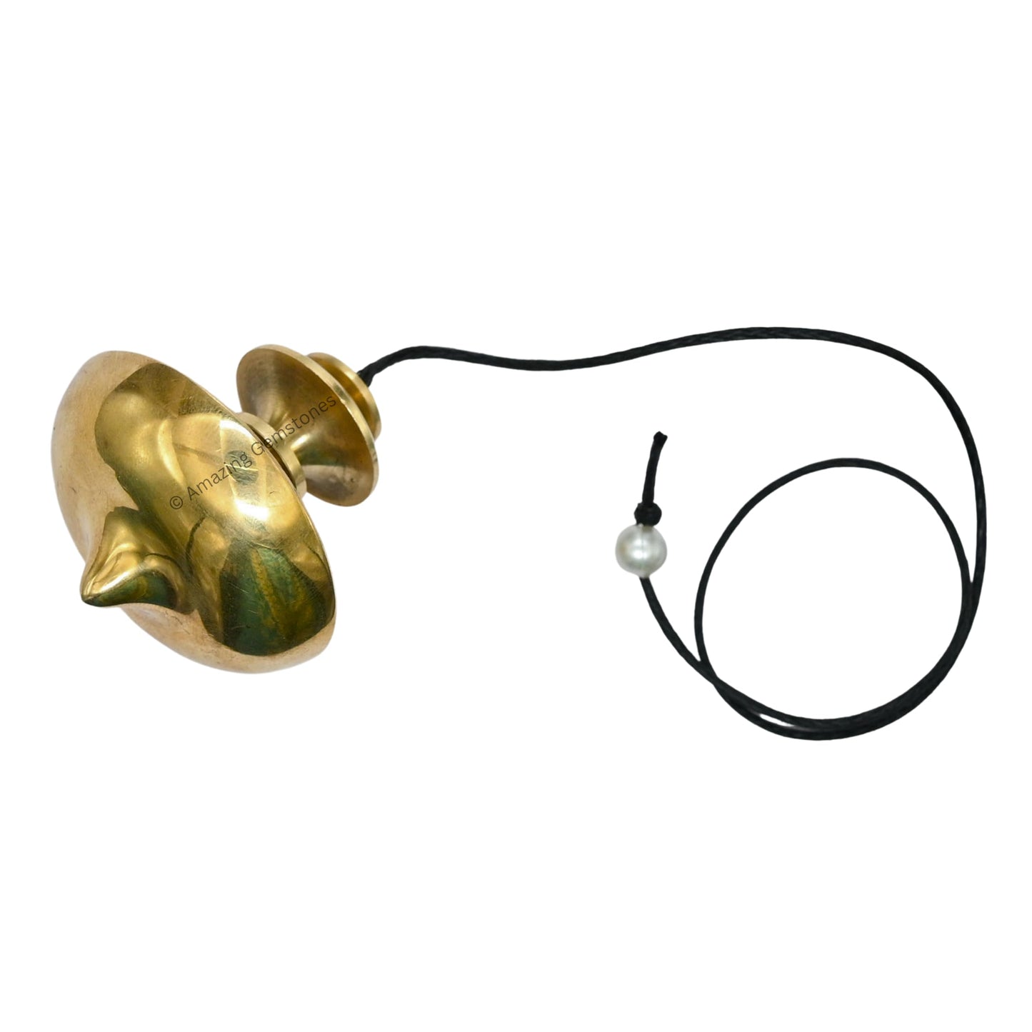 Amazing Gemstone Healing Metal Pendulums for Divination, UFO Steel Copper Pendulum High Energy Pendulo de Bronce Pendulos de Mesa MP113 - Large