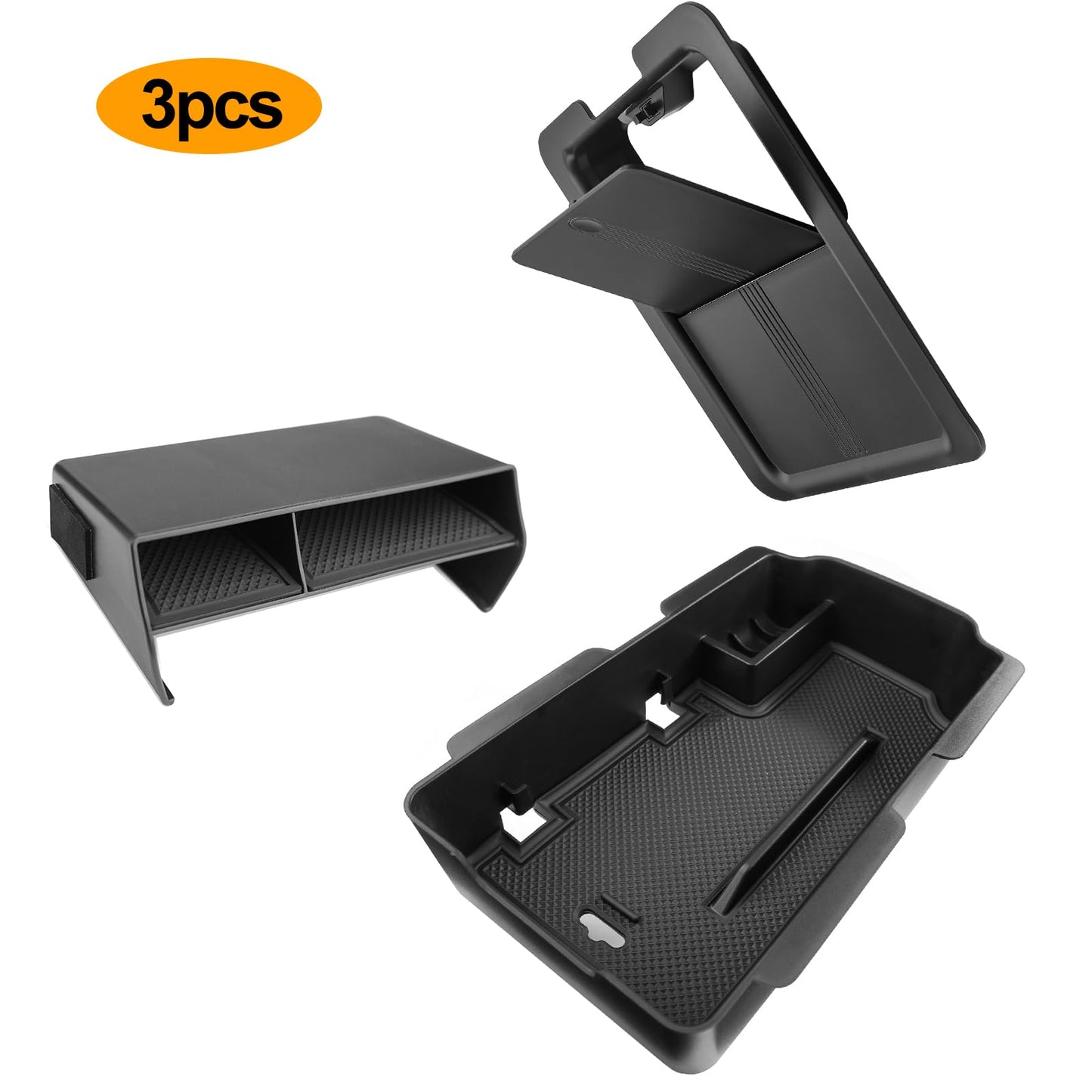 Thenice for 11th Gen Civic Center Console Organizer Armrest Box Tray Glovebox Hidden Storage Compartment Compatible with Honda Civic 2026 2025 2024 2023 2022 Accessories -3PCS