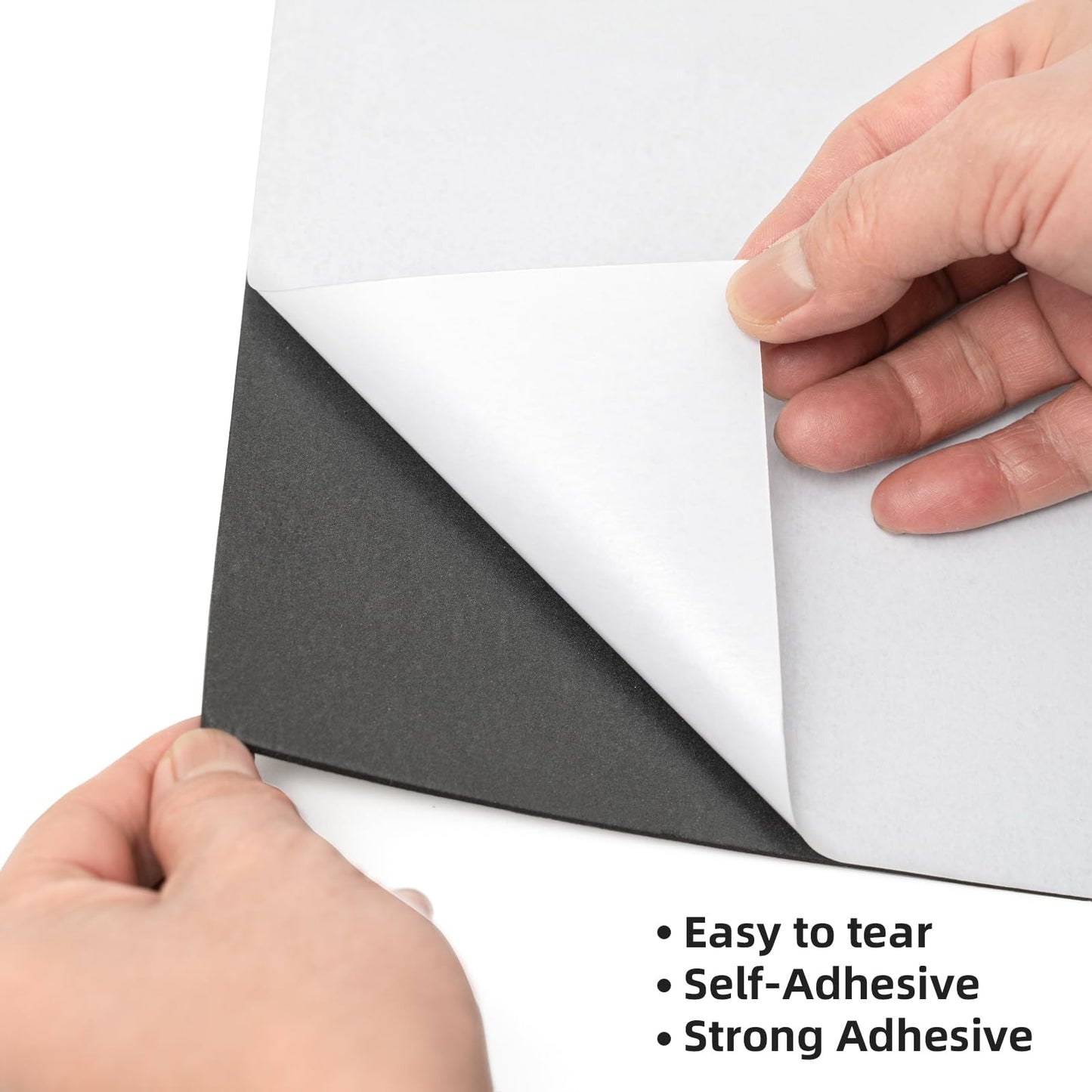 MEARCOOH 20-Pack Self Adhesive Foam Sheets, Black 2mm Sticky Eva Foam Paper 9x12 Inch for Crafts Cardmaking Photo Frames Classroom Scrapbooking