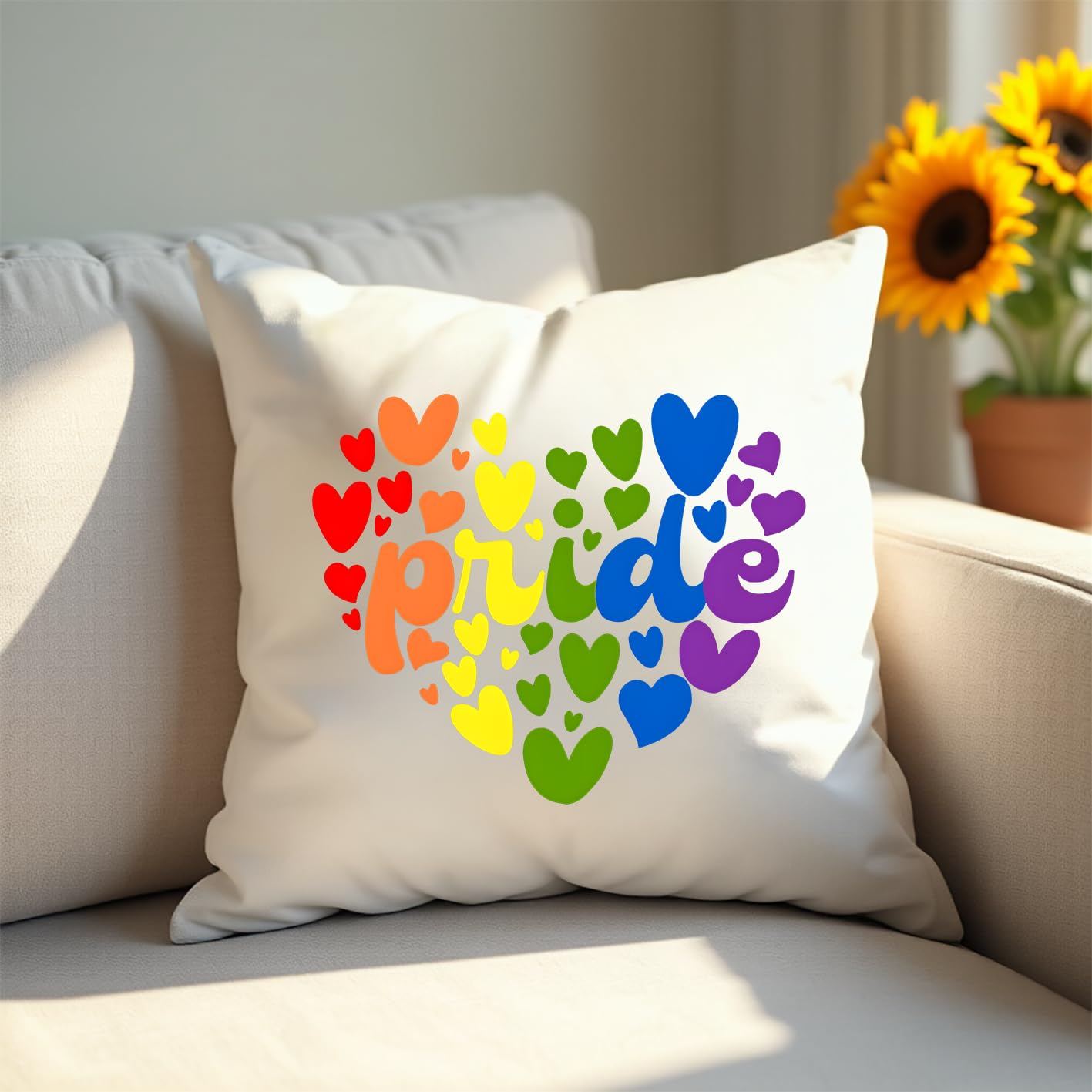 Kaudzut Gay Pride Months Iron on Transfers 20/30 Pcs Rainbow Heart LGBTQ Proud DTF Decals for Clothing DIY Crafts(StyleD-30pcs)