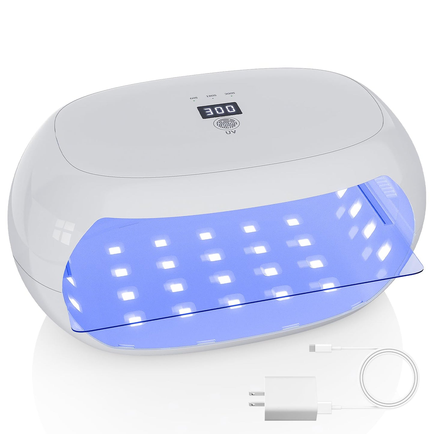PUWANJILI UV Light for Resin,360° Ring Dual-Layer & Adjustable Time Setting (1/3/5min) UV Resin Light,56 LED High-Powered UV Lamp for Resin Curing,Fast Curing Lamp for Resin Molds,DIY Crafts Decor