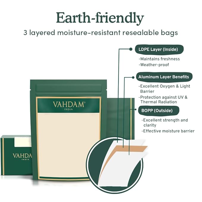 VAHDAM Maharani Chai Oolong Tea (50 Cups) | 100% NATURAL SPICES | Masala Chai Tea Loose Leaf | Cardamom, Cinnamon, Clove, Black Pepper | Spiced Chai Tea | Brew Hot or Iced | 100gm