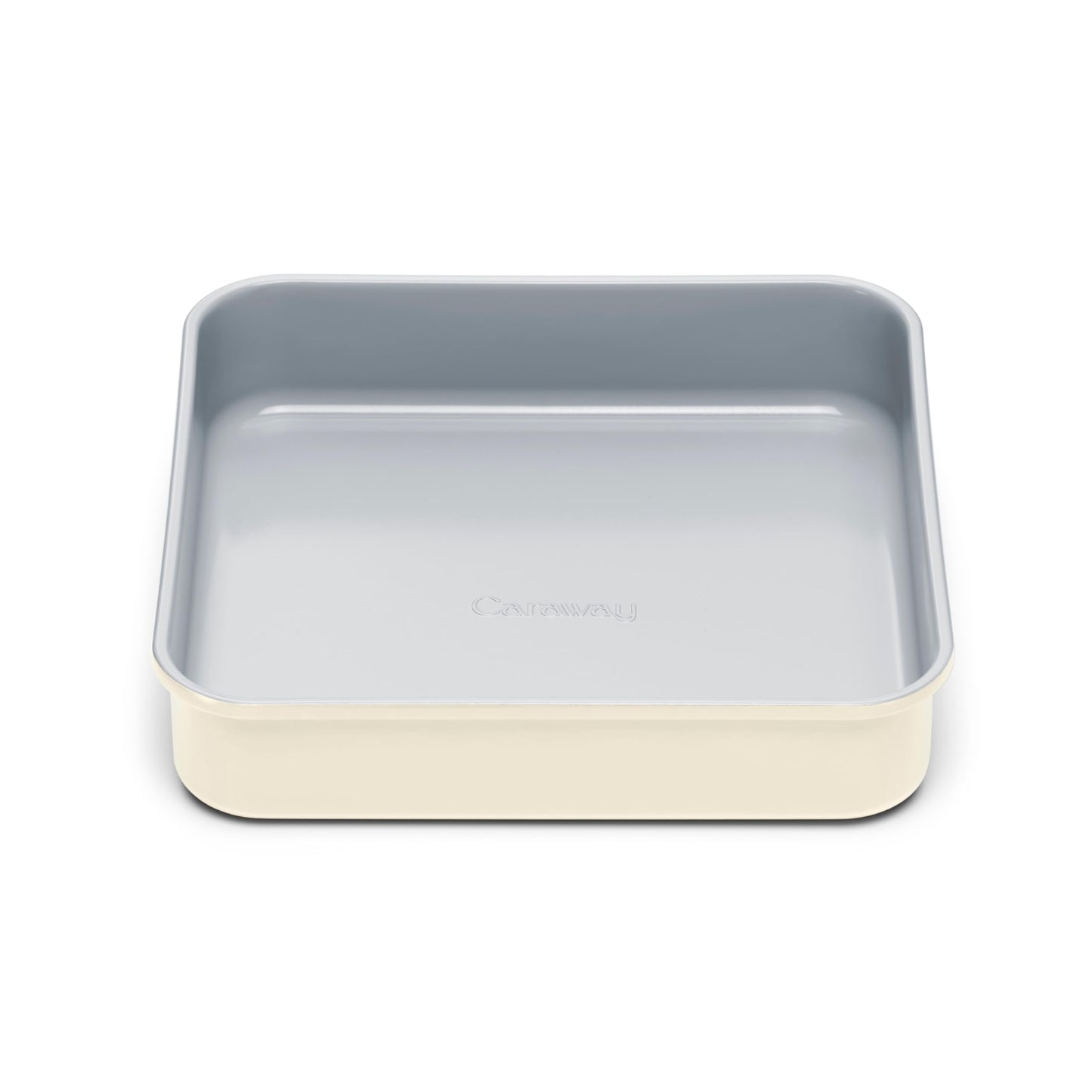 Caraway 9” Square Pan - Non-Stick Ceramic Coating - Free From Forever Chemicals - Cake Pan Perfect for Brownies, Lemon Bars, & More - Cream