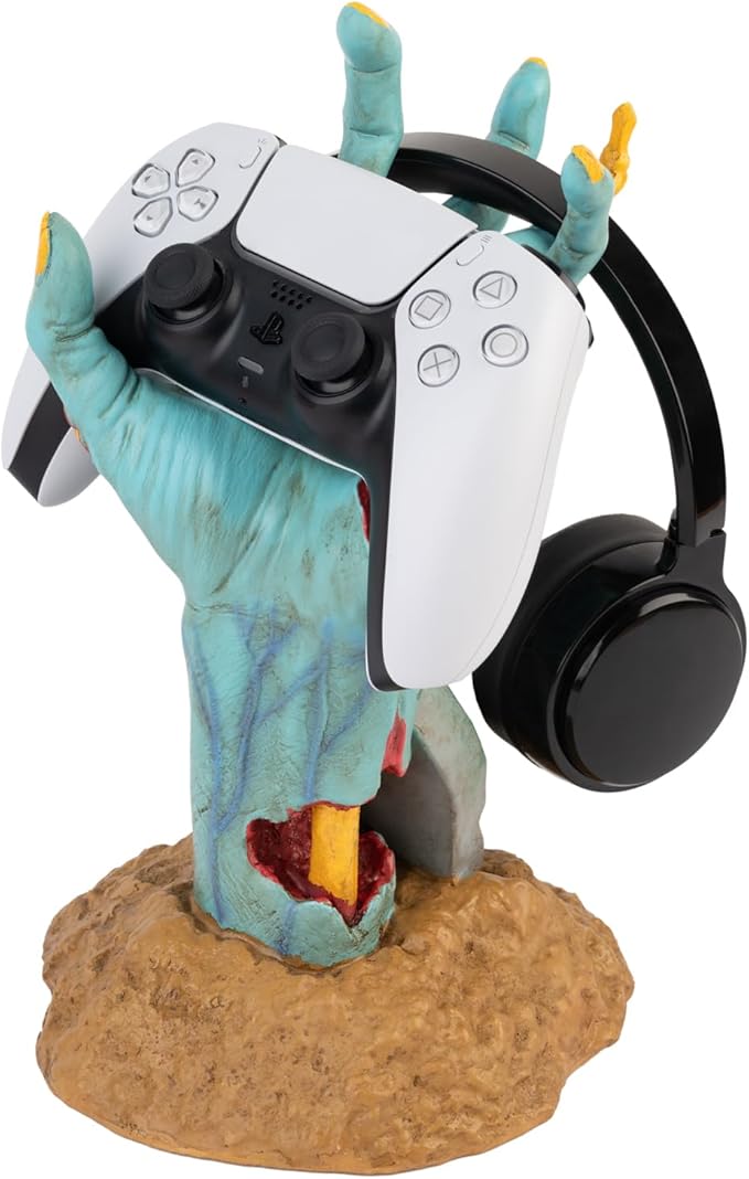 Grupo Erik Gaming Controller Holder One More Life | Controller Holder Figure | Headphone Stand & Controller | Gaming Accessories for Desk | Gamer Gifts | Halloween Decorations