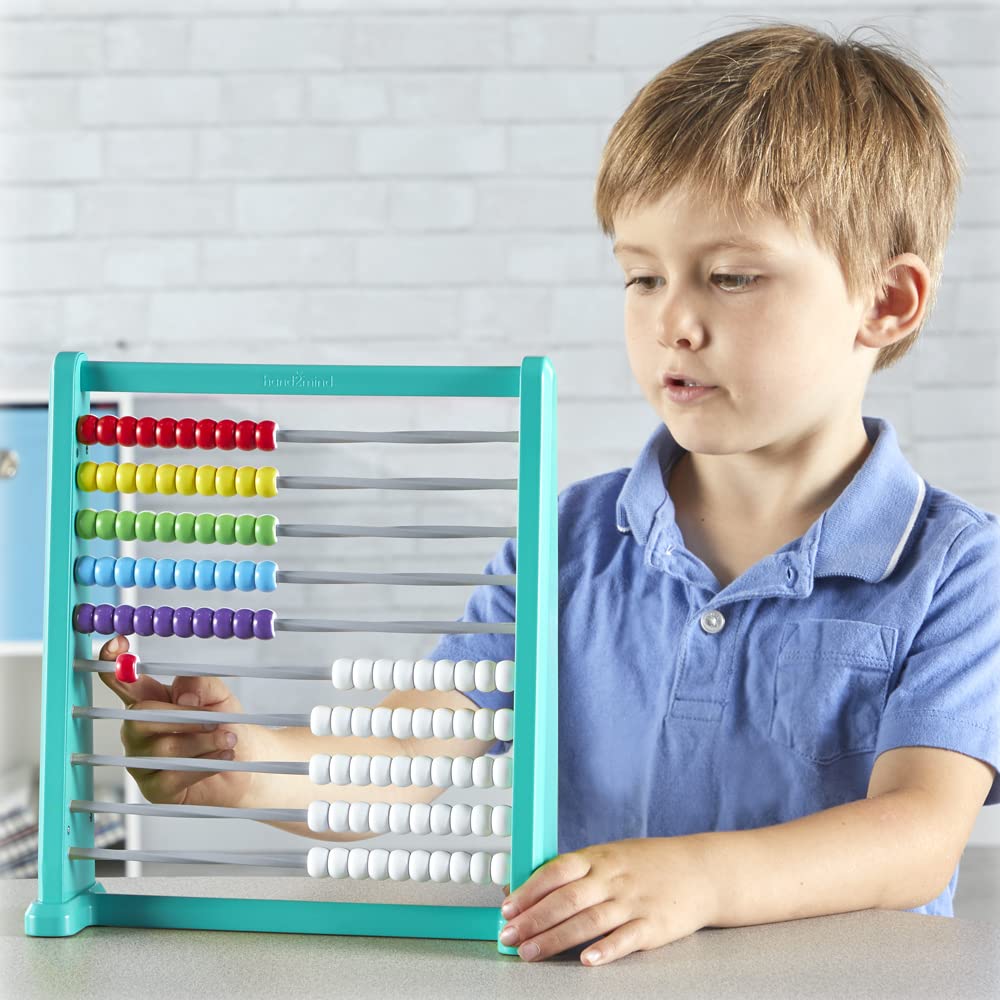 Hand2Mind Color Changing Plastic Abacus, Abacus for Kids, Math Manipulatives, Counting Rack, Educational Toys for Elementary Kids (Set of 1)