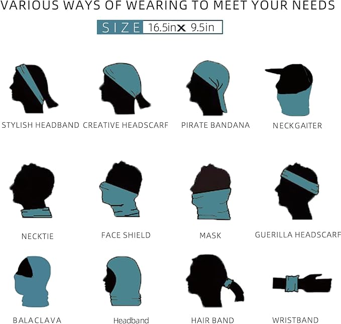 Neck Gaiter Face Mask,Sun Cooling Scarf,Balaclava Bandana Cover for Men Women