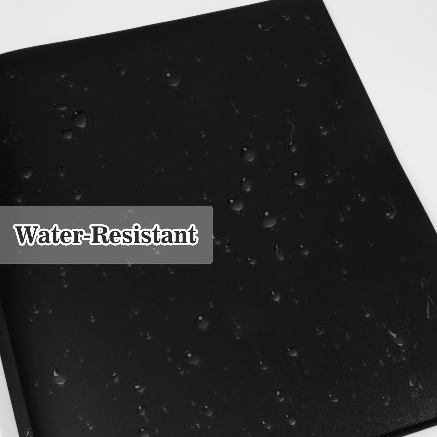 EEHZTSI 12-Pack Plastic Folders with Pockets and Prongs, 2-Pocket Poly Folders with 3 Fasteners Hold 8-1/2" x 11" Paper for School/Office/Home, Black