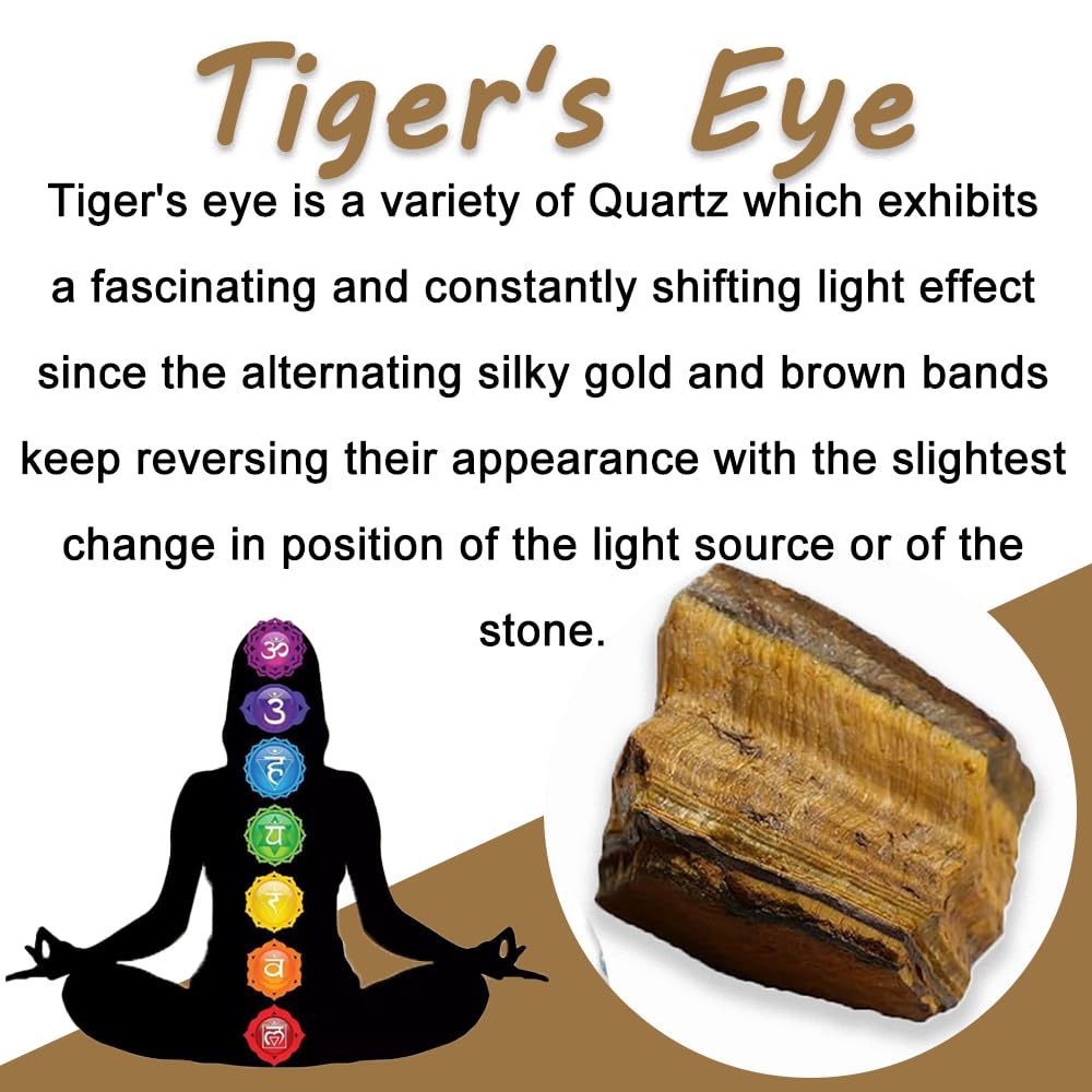 2PCS Natural Raw Stone Healing Crystals Bulk Healing Gemstones for Reiki Tumbling Fountain Rocks Meditation Garden Home Decor (Tiger's Eye)