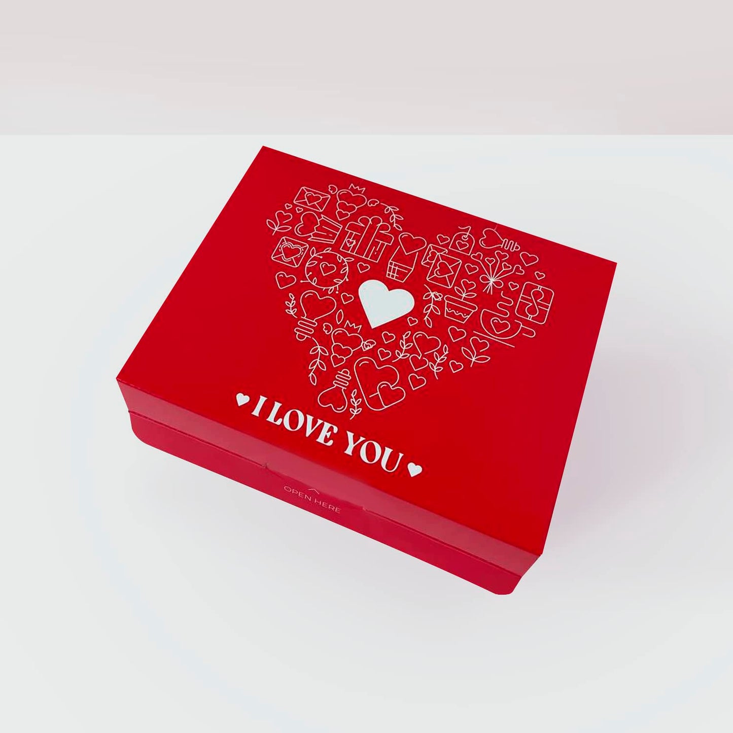 FETTIPOP Love Gift Box Exploding Confetti (Love Heart) 7.1x5.5x4.3 inches, Surprise Romantic Pop up, Valentine's Day, Mother's or Father's Day