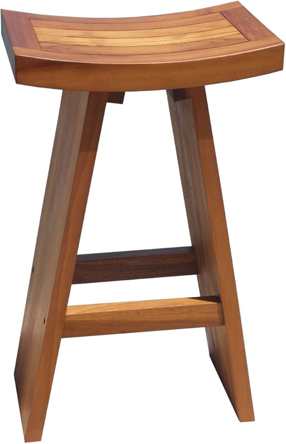 AquaTeak The Original 30" Tall Asia Teak Bar Stool