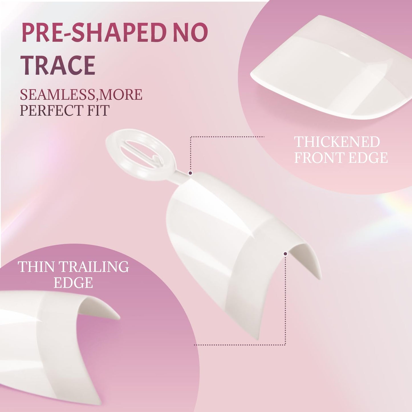 Ranrose Oval Nail Tips Bundle – 600PCS Short Half Cover Nail Tips (12 Sizes) for DIY & Salon Use + 360PCS Kids Squared Oval Press On Nails for Girls 4–8, Half Matte Manicure Set