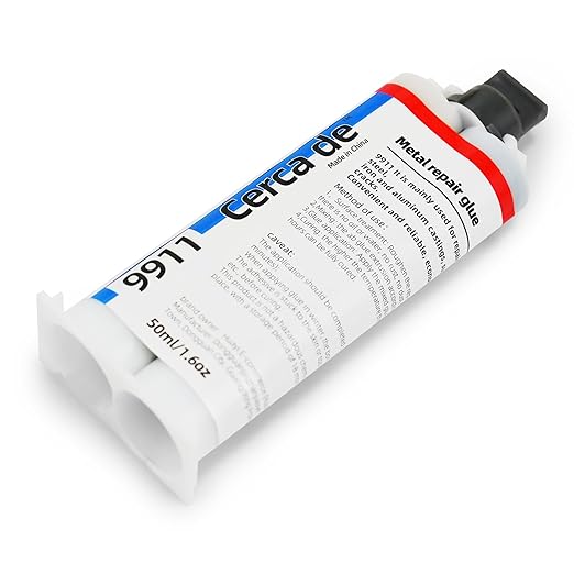 Metal Repair Glue，Strongest Glue for Metal to Metal，Suitable for Metal，Stone, Plastic, Aluminum, Steel, All Purpose Repair Glue，Liquid Metal Filler，epoxy，Weld，Heavy Duty, Waterproof,1.6oz