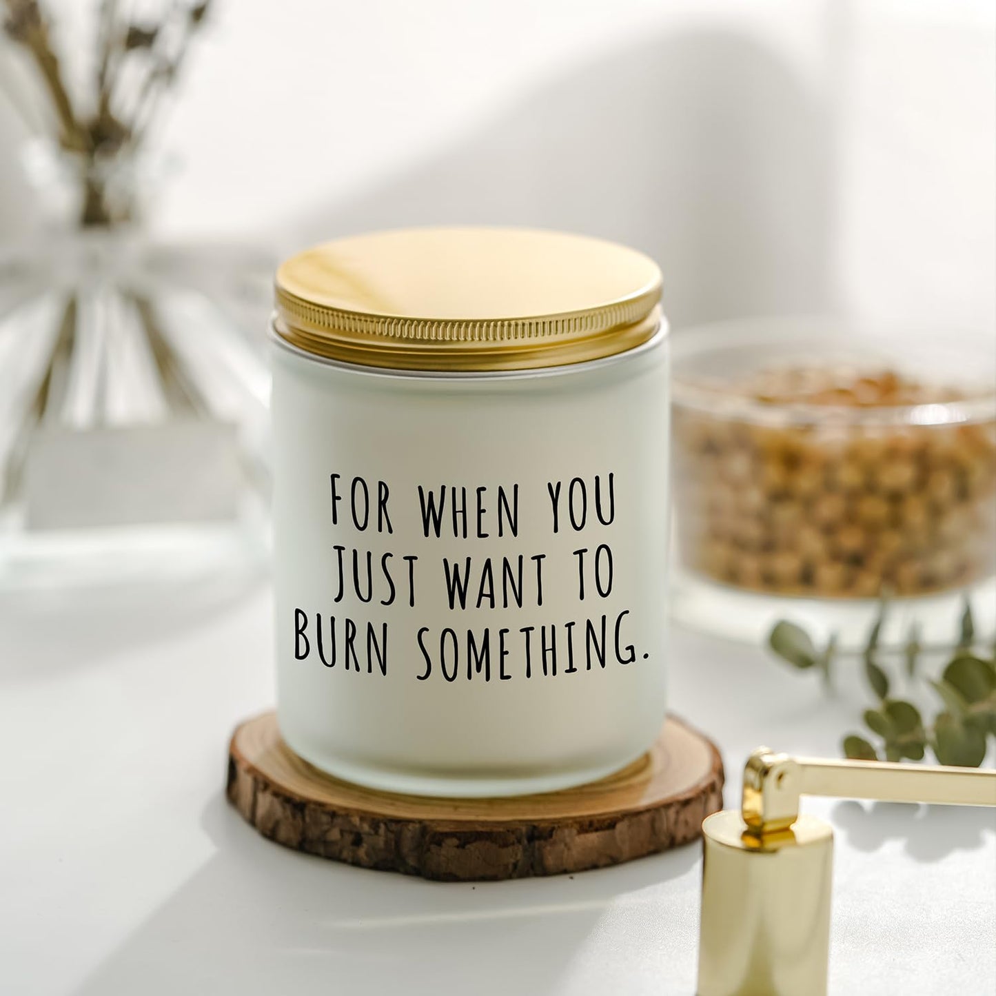 Relaxation Gifts for Women Men, Funny Calm Down Gifts for Friend Coworker Boss Mom Sister Work Bestie, Relaxing Gift for Birthday Christmas Retirement Graduation, Calming Lavender Scented Candle