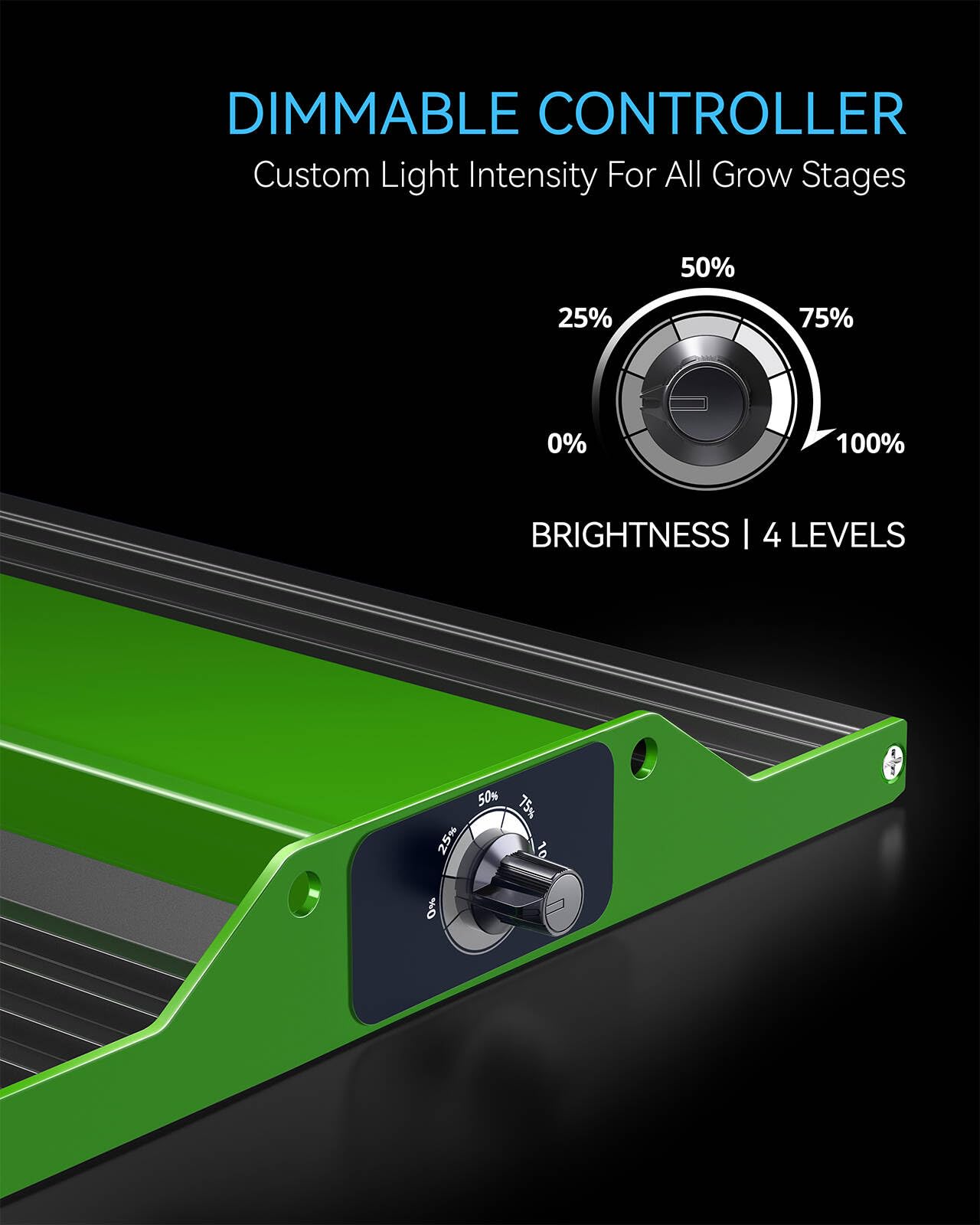 MELONFARM Grow Tent Complete Setup, 100W Full Spectrum LED Grow Light &48"x24"x60"Grow Tent Bundle, 4" Efficient Airflow Ventilation System with Soundproof Duct Connector