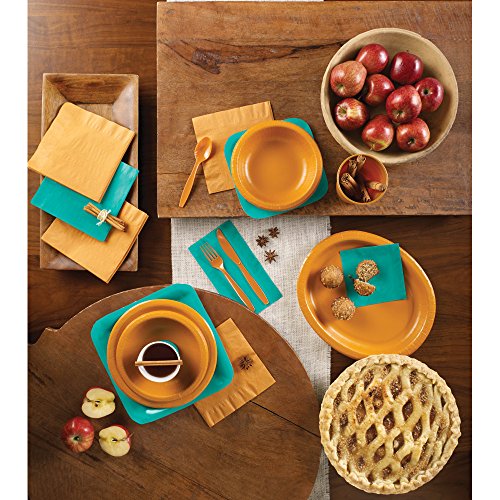 Creative Converting 324763 100' Touch of Color Plastic Table Cover Banquet Roll, One Size, Teal Lagoon - color: Teal Plastic