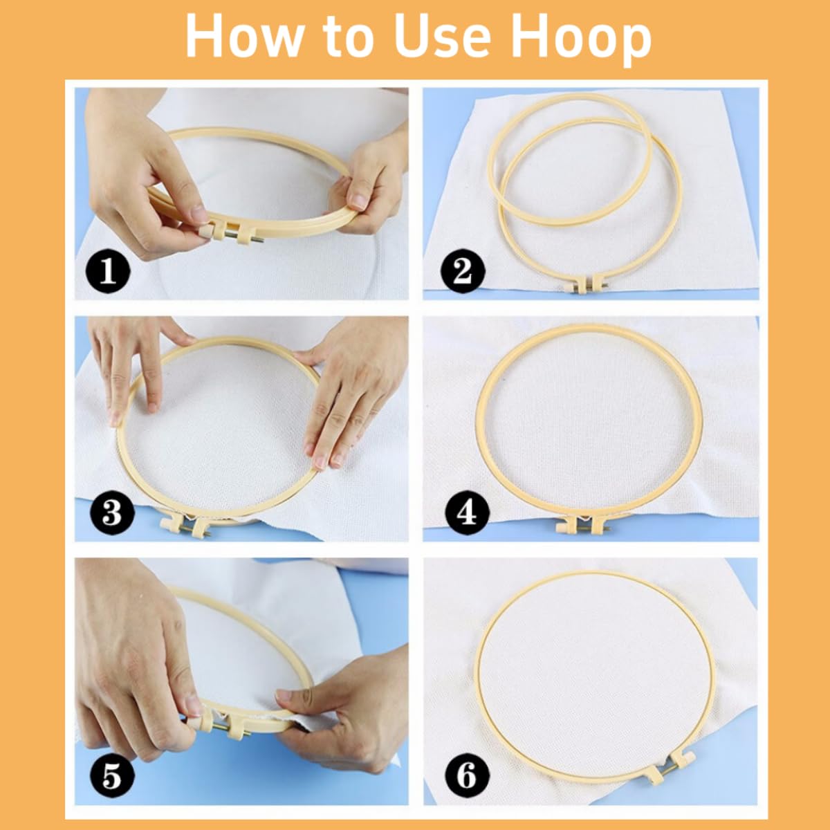 SHANXOO Punch Needle Kits A Brown Horse Easy for Beginners DIY Punch Needle Yarn Starter Embroidery Set for Craft Lovers with Printed Pattern and Hoop for Home Decor 20x20cm(3)
